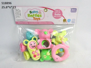 BABY RATTLE SET (A-17)(P-6)(P-9)(R-22)(M-12)(C-14) BABY RATTLE SET (A-17)(P-6)(P-9)(R-22)(M-12)(C-14)