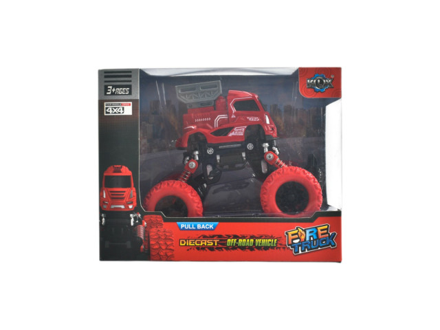PULL BACK METAL FIRE ENGINE (F-20)(A-12)(M-9)(K-28)(F-8)