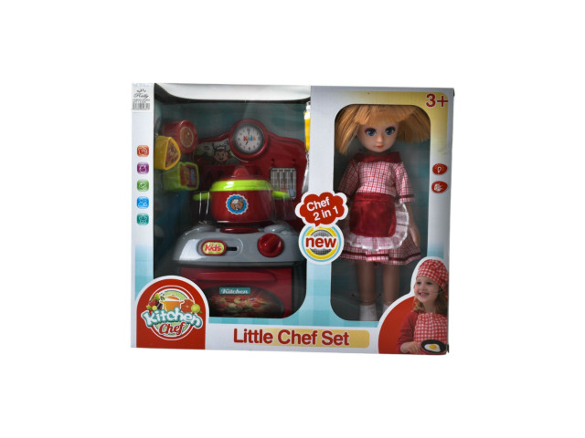 KITCHEN SET AND DOLL
