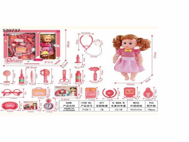 DOCTOR SET AND DOLL H24