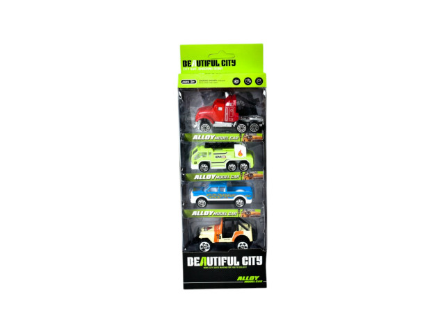 FREE WHEEL METAL CAR SET(H-118)