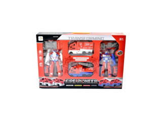 DEROMATION FIRE ENGINE AND ROBOT SET