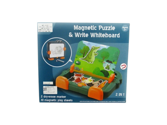 MAGNETIC PUZZLE WITH WHITEBOARD MAGNETIC PUZZLE WITH WHITEBOARD