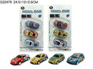 FREE WHEEL AND PULL BACK CAR SET