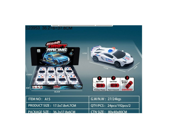 FRICTION DRIFT POLICE CAR FRICTION DRIFT POLICE CAR