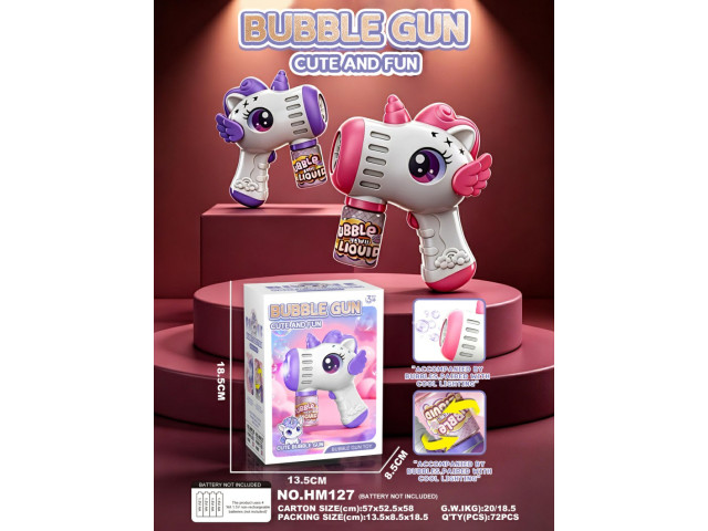BUBBLE GUN (W/ LIGHT)