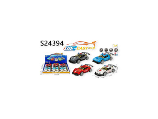 PULL BACK METAL POLICE CAR(12PCS)BOX PULL BACK METAL POLICE CAR(12PCS)BOX