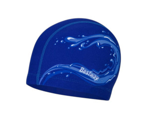  Sleek''N Stretch Premium Fabric Swim Cap,Adult 14+