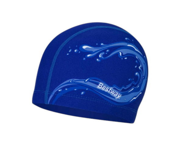  Sleek''N Stretch Premium Fabric Swim Cap,Adult 14+