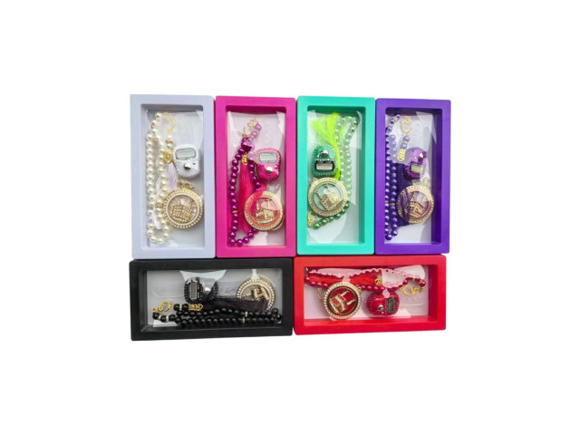  TALLY COUNTER & KEYCHAIN ROSARY SET  (8mm)