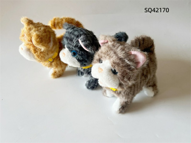 STUFFED ANIMAL CAT (WALKING,VOICE,RECORDING)