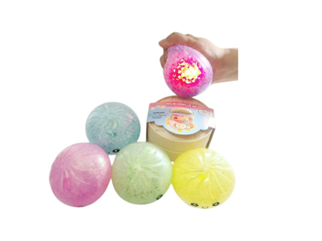 PLASTIC TOY BUN WITH LIGHT (8.5 CM)