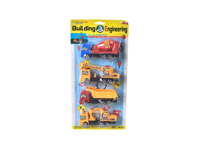 4PC SMALL VEHICLE TOYS